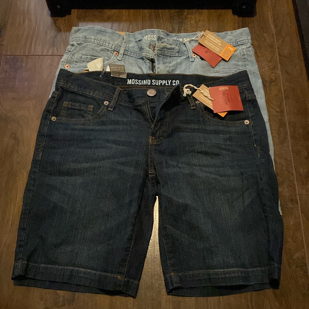 Mossimo Supply Shorts x2 Light wash and Dark wash